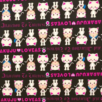 230T Polyester/PVC coated Waterproof Fabric for bag,- Lovely cats on black background (width=140cm)
230T Polyester/PVC coated Waterproof Fabric for bag,- Lovely cats on black background (width=140cm)