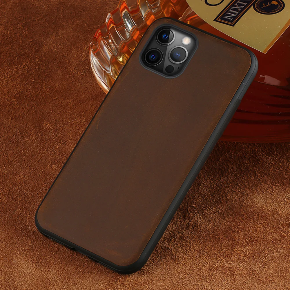 

Чехол для телефона из натуральной кожи для iphone 14 11 13 Pro Max 12 Mini 14Pro X XR XS Max 8 plus SE 2020, защитный чехол в стиле ретро