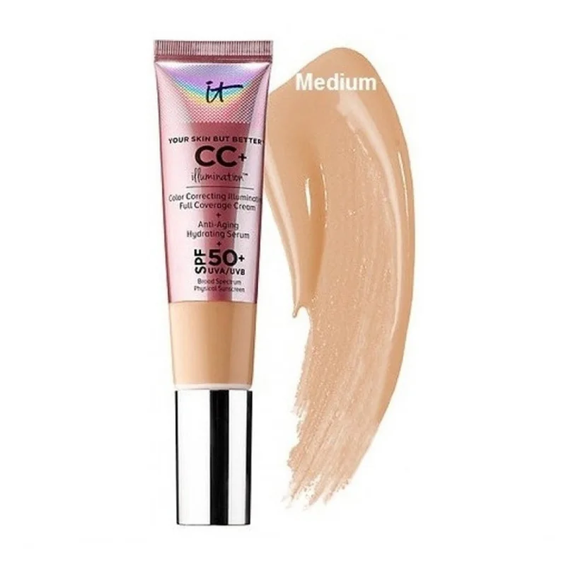 Hot It Cosmetics CC+ Cream Long Lasting Isolation SPF 50+ Makeup Face Base Liquid Foundation Make Up 32ml Concealer
Hot It Cosmetics CC+ Cream Long Lasting Isolation SPF 50+ Makeup Face Base Liquid Foundation Make Up 32ml Concealer