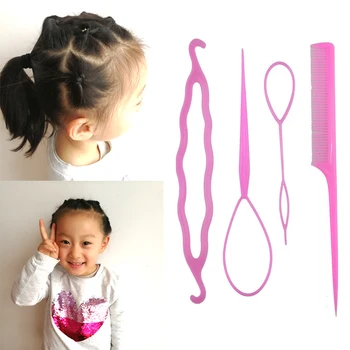 4pcs/set Hair Styling Tools Braids Ponytail Plastic hair comb hairstyles Twister Snare Loop Tools Fashion hair bun maker
4pcs/set Hair Styling Tools Braids Ponytail Plastic hair comb hairstyles Twister Snare Loop Tools Fashion hair bun maker