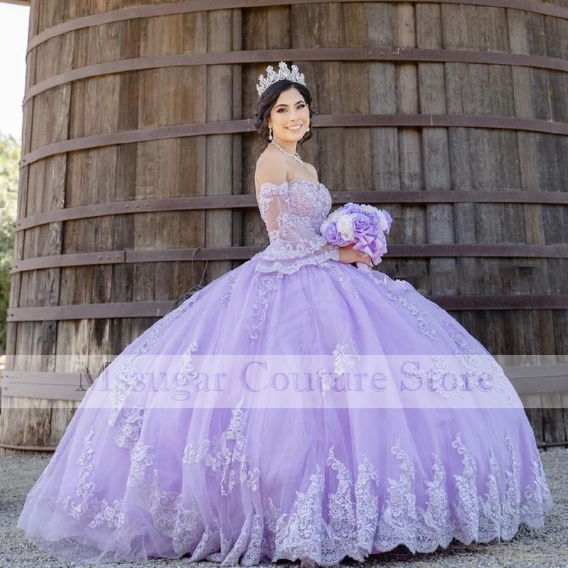 2022 Purple Quinceanera Dresses Sweetheart Applique Ball Gown Girls Pageant Gowns Vestidos De 15 Años
2022 Purple Quinceanera Dresses Sweetheart Applique Ball Gown Girls Pageant Gowns Vestidos De 15 Años