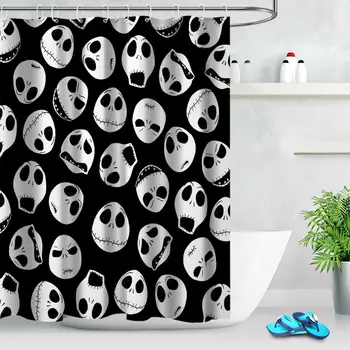 Halloween Funny Skulls Shower Curtain Set Bathroom Fabric Bath Curtains
Halloween Funny Skulls Shower Curtain Set Bathroom Fabric Bath Curtains