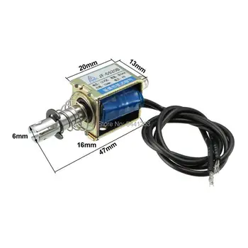 12VDC 4N 10mm Stroke Pull Push Solenoid Electromagnet Open Frame Type Linear Motion JF-0520B
12VDC 4N 10mm Stroke Pull Push Solenoid Electromagnet Open Frame Type Linear Motion JF-0520B