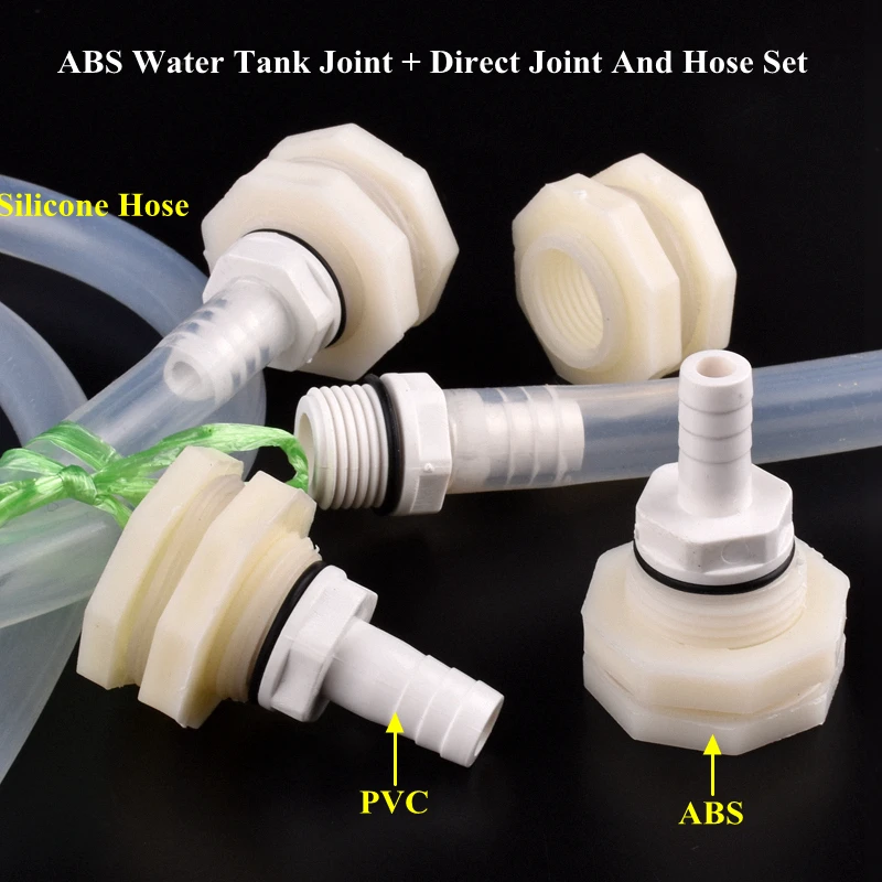 

1/2" To 8~16mm Aquarium Tank Joint Pagoda Direct Water Tank Connector Set Garden Watering Irrigation System Silicone Hose Joints