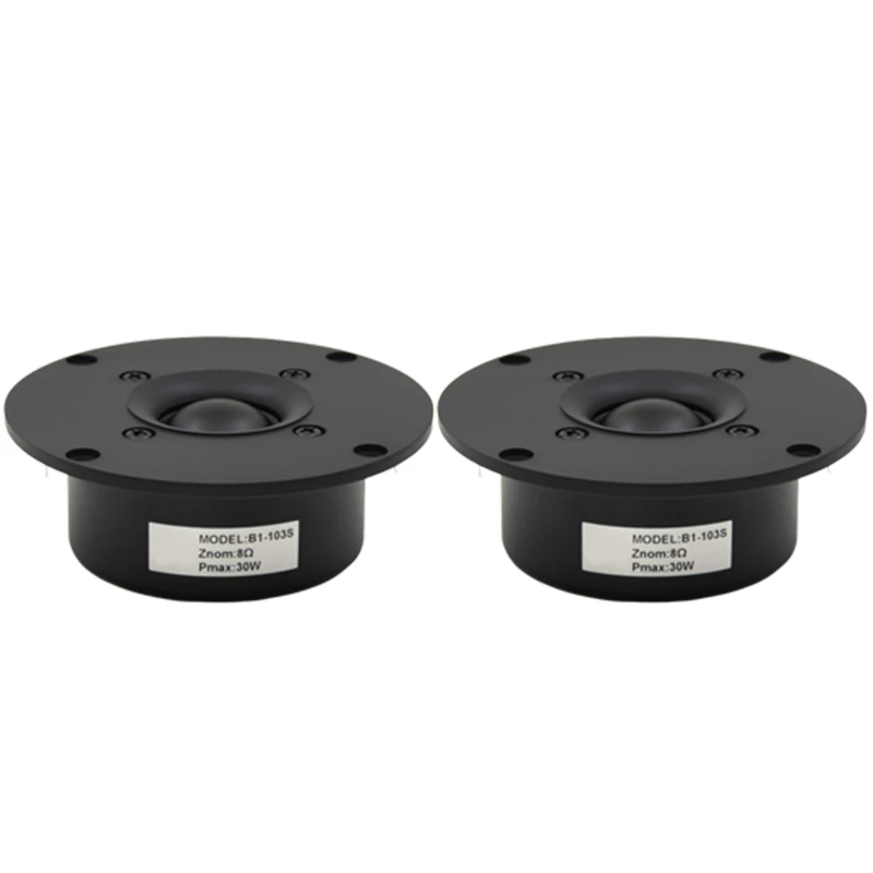 BESTHifi 4 Inch Tweeter Speaker Unit Black Silk Membrane 8 OHM 30W Plastic 103mm Treble Loudspeaker B1-103S
BESTHifi 4 Inch Tweeter Speaker Unit Black Silk Membrane 8 OHM 30W Plastic 103mm Treble Loudspeaker B1-103S