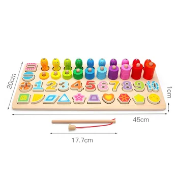 1 Set Fishing Digital Shape Pairing Imposition Early Educational Wooden Toys Digital Mumerator Shape Paired with Building Blocks
1 Set Fishing Digital Shape Pairing Imposition Early Educational Wooden Toys Digital Mumerator Shape Paired with Building Blocks