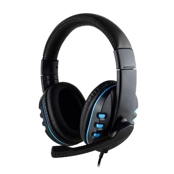 3.5mm Wired Headphone With Mic Gaming Headset Earphone Low Bass Stereo For Ps4 One Pc(Blue)
3.5mm Wired Headphone With Mic Gaming Headset Earphone Low Bass Stereo For Ps4 One Pc(Blue)