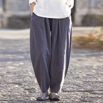 2020 spring and summer cotton and linen women's trouses new products pure ramie lantern casual long pants BXF2262
2020 spring and summer cotton and linen women's trouses new products pure ramie lantern casual long pants BXF2262