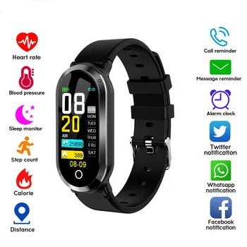 Sports Waterproof Smart Watch Women Smart Bracelet Band Bluetooth Heart Rate Monitor Fitness Tracker Smartwatch For IOS Android
Sports Waterproof Smart Watch Women Smart Bracelet Band Bluetooth Heart Rate Monitor Fitness Tracker Smartwatch For IOS Android