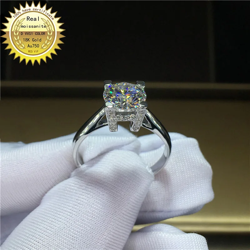 100%18K goldr ring 1ct D VVS moissanite ring Engagement&Wedding Jewellery with certificate 0037
100%18K goldr ring 1ct D VVS moissanite ring Engagement&Wedding Jewellery with certificate 0037