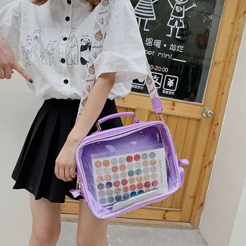Clear Transparent Backpack Candy Color PU Leather Itabags Harajuku School Bags for Teenager Girls Design Ita Bag Bookbag Mochila
Clear Transparent Backpack Candy Color PU Leather Itabags Harajuku School Bags for Teenager Girls Design Ita Bag Bookbag Mochila