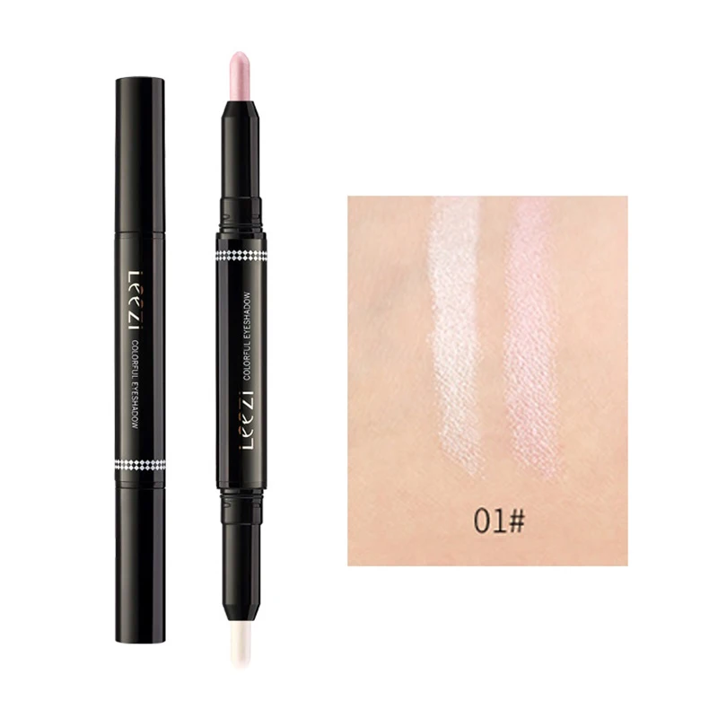 Double-headed Silkworm Eye Shadow Pen Cosmetics Pencil Pigment Waterproof White Colorful Eyeshadow Makeup Tools* |