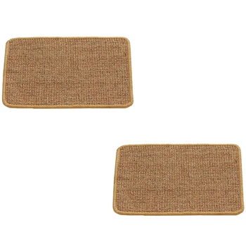 2 Pcs Cat Scratching Mat, Natural Sisal Mat, Protect Carpets and Sofas (11.8X14.9 Inch, Brown) 
2 Pcs Cat Scratching Mat, Natural Sisal Mat, Protect Carpets and Sofas (11.8X14.9 Inch, Brown)