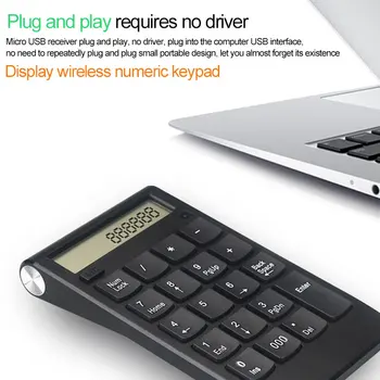 Wireless Numeric Keypad Portable Mini Number Keypad USB Number Pad 20 Keys 10m Transmission Distance For PC Laptop Computer
Wireless Numeric Keypad Portable Mini Number Keypad USB Number Pad 20 Keys 10m Transmission Distance For PC Laptop Computer