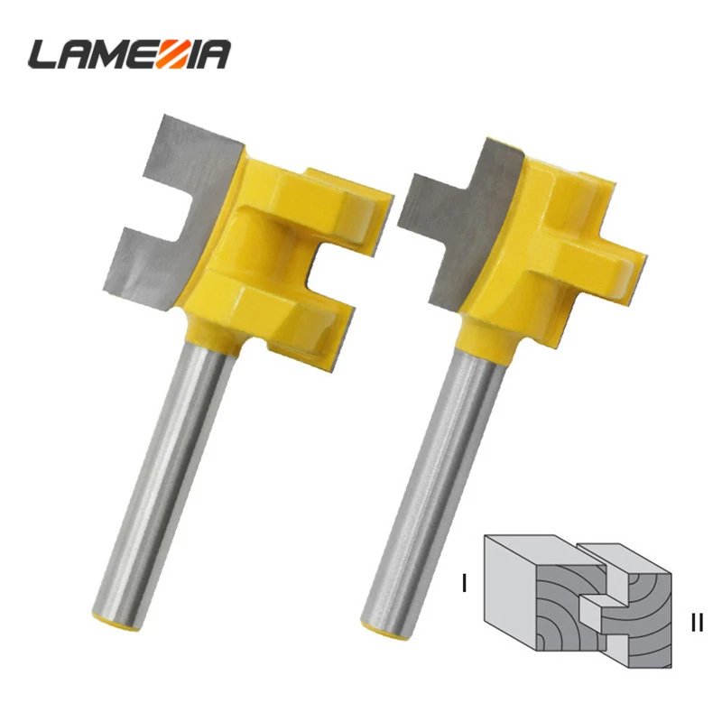 2pcs 1/4 Shank T-Slot Milling Cutter Carving Knife Square Tooth Tenon Router Bits For Wood Power Tool Woodworking Accessories
2pcs 1/4 Shank T-Slot Milling Cutter Carving Knife Square Tooth Tenon Router Bits For Wood Power Tool Woodworking Accessories