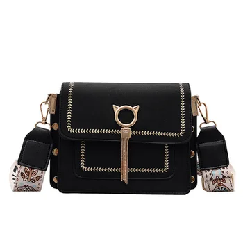 Fashion Lady Handbag Unique Women's Retro Pattern Cat Lock Wallet Designer Shoulder Bag 2020High Quality Cute Lady Crossbody Bag
Fashion Lady Handbag Unique Women's Retro Pattern Cat Lock Wallet Designer Shoulder Bag 2020High Quality Cute Lady Crossbody Bag