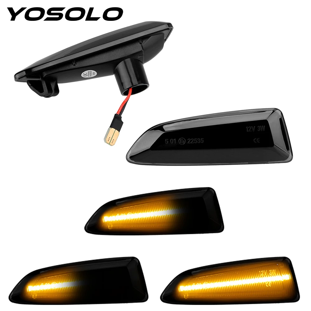 YOSOLO Flowing Turn Signal Light Dynamic LED Side Marker Lights For Opel Vauxhall Astra J K Crossland X Grandland Insignia B
YOSOLO Flowing Turn Signal Light Dynamic LED Side Marker Lights For Opel Vauxhall Astra J K Crossland X Grandland Insignia B