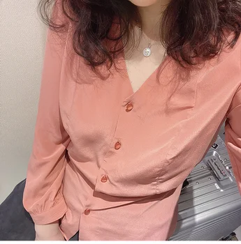Women Shirt Rose Pink Silk Top Is Beautiful and Gentle Soft and Waxy Sand Washed Silk Delicate Shirt
Women Shirt Rose Pink Silk Top Is Beautiful and Gentle Soft and Waxy Sand Washed Silk Delicate Shirt