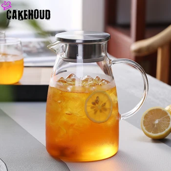 CAKEHOUD Household Heat-resistant Glass Cold Kettle Borosilicate Large Capacity Kettle Glass Flower Teapot Cold Water Cup
CAKEHOUD Household Heat-resistant Glass Cold Kettle Borosilicate Large Capacity Kettle Glass Flower Teapot Cold Water Cup
