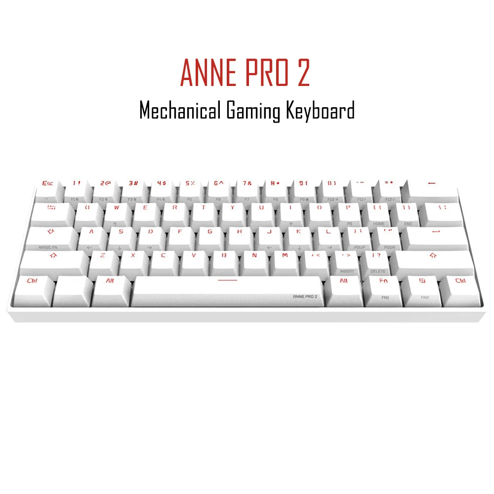 Anne Pro 2 60% Mechanical Keyboard Wireless Bluetooth Mini Portable GaminKeyboard Detachable Cable Red Brown Blue Switch
Anne Pro 2 60% Mechanical Keyboard Wireless Bluetooth Mini Portable GaminKeyboard Detachable Cable Red Brown Blue Switch