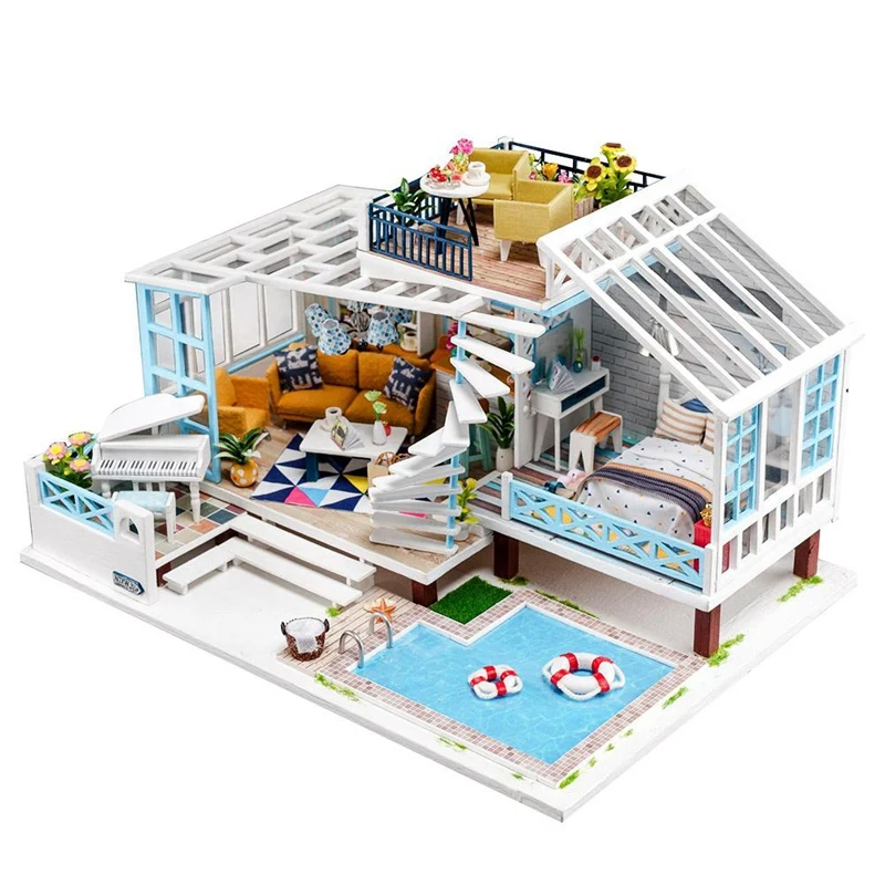 Iecreate Handmade Crete Holiday Villa Model Dollhouse Villa Creative Toy Manual Diy Production Perfect and Warm Gift Decoration
Iecreate Handmade Crete Holiday Villa Model Dollhouse Villa Creative Toy Manual Diy Production Perfect and Warm Gift Decoration