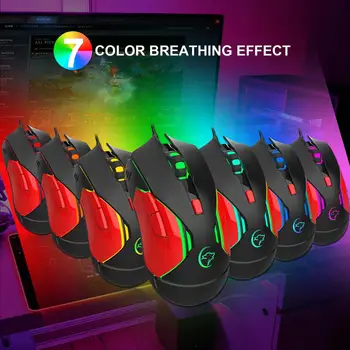 HobbyLane G837 Wired Gaming Mouse USB Colorful Lighting Computer Mouse 3200 DPI for Desktop
HobbyLane G837 Wired Gaming Mouse USB Colorful Lighting Computer Mouse 3200 DPI for Desktop