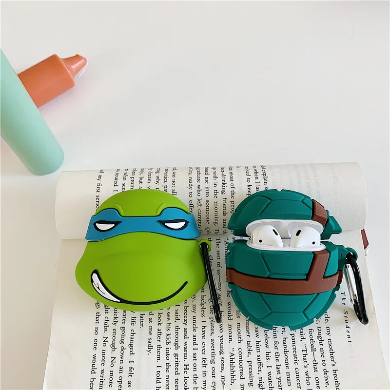 Creative Cartoon Teenage Mutant Ninja Turtles Silicone Cases Keychain for AirPods Wireless Earphone Bluetooth Protective Cover
Creative Cartoon Teenage Mutant Ninja Turtles Silicone Cases Keychain for AirPods Wireless Earphone Bluetooth Protective Cover