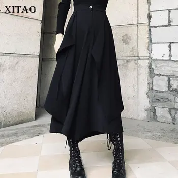 XITAO Irregular Black Pleated Wide Leg Pants Women Fashion Pocket Elastic Waist Patchwork Drawstring Full Length Pants WLD3071
XITAO Irregular Black Pleated Wide Leg Pants Women Fashion Pocket Elastic Waist Patchwork Drawstring Full Length Pants WLD3071
