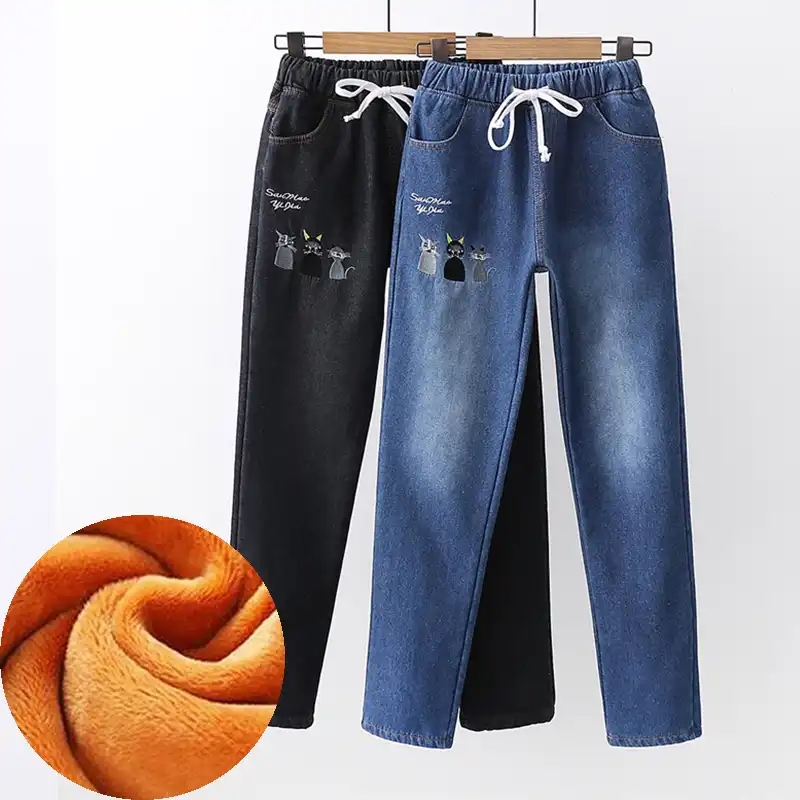 jeans with warm inside