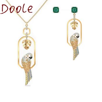 2020 SWA TROPICAL PARROT Set Parrot Decoration On Tropical Garden Swing Crystal Female Necklace Fashion Best Jewelry Gift
2020 SWA TROPICAL PARROT Set Parrot Decoration On Tropical Garden Swing Crystal Female Necklace Fashion Best Jewelry Gift