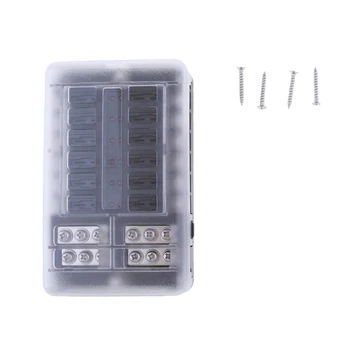 12 Way Fuse Box Holder With LED Indicator Light For Car Marine RV
12 Way Fuse Box Holder With LED Indicator Light For Car Marine RV