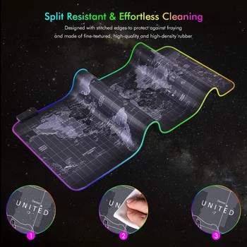 LED Rainbow Backlit Mouse Pad RGB Gaming Mouse Pad Large Computer Mouse Pad For Gamer Backlight Mause Pad Keyboard Desk Mat
LED Rainbow Backlit Mouse Pad RGB Gaming Mouse Pad Large Computer Mouse Pad For Gamer Backlight Mause Pad Keyboard Desk Mat