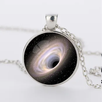 

10 Sun star moon Earth Constellation Glass Expanse Starry sky Black Hole Cosmic Wonder Necklace Ball Nature Time Lucky jewelry