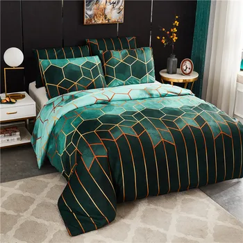 Reactive Printing Geometric Patterns Bedding Set Quilt Cover Pillowcases Bed Linen for Queen King Bed Size Duvet Cover Sets
Reactive Printing Geometric Patterns Bedding Set Quilt Cover Pillowcases Bed Linen for Queen King Bed Size Duvet Cover Sets