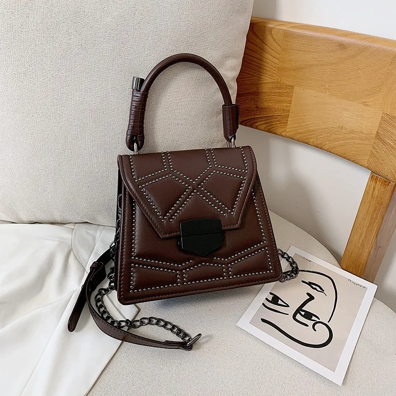 Autumn And Winter Textured Bag WOMEN'S Bag 2019 New Style Fashion Korean-style Versatile Rivet Handbag Fashion Shoulder Square S
Autumn And Winter Textured Bag WOMEN'S Bag 2019 New Style Fashion Korean-style Versatile Rivet Handbag Fashion Shoulder Square S