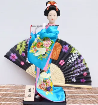 30 cm artesanías Geisha figuras hechas a mano hermosas muñecas de regalo de cumpleaños KIMONO de seda azul ropa regalos creativ 
30 cm artesanías Geisha figuras hechas a mano hermosas muñecas de regalo de cumpleaños KIMONO de seda azul ropa regalos creativ