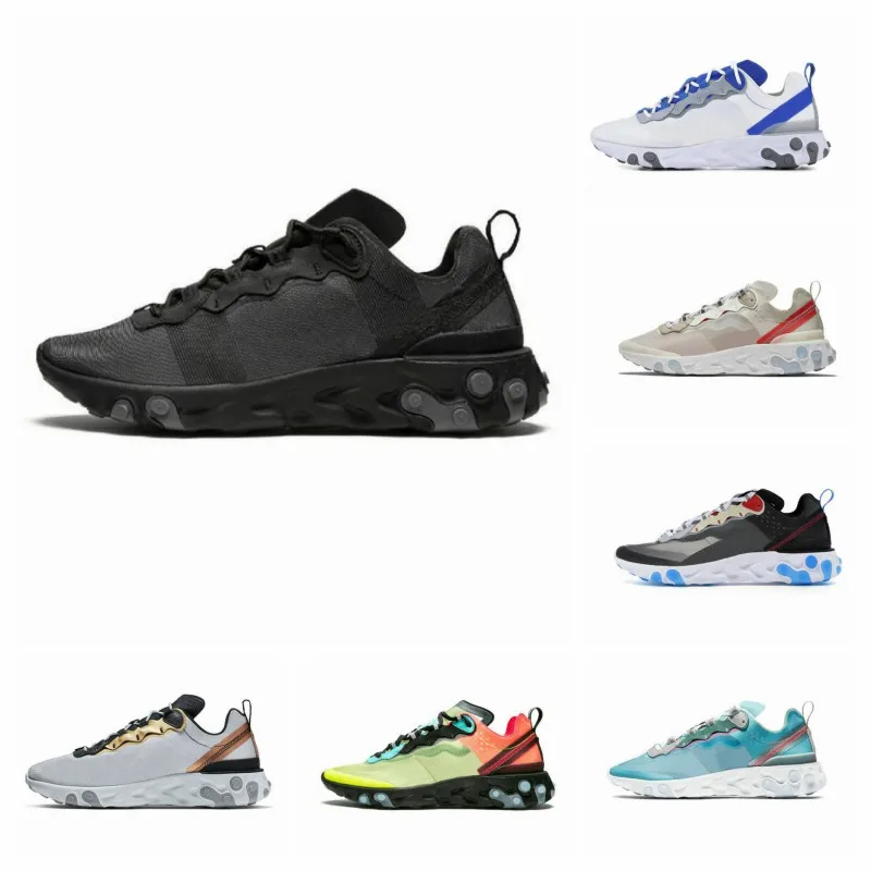 New Reacting Element 87 55 Running Shoes For Men Women Lightweight Triples Black white Blue Multicolmen Trainers Sport Sneakers
New Reacting Element 87 55 Running Shoes For Men Women Lightweight Triples Black white Blue Multicolmen Trainers Sport Sneakers