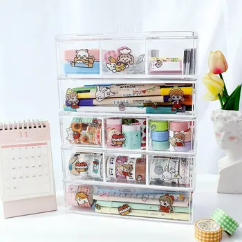 Transparent Desk Organizer Stationery Sundries Makeup Pencil Tape Stackable Plastic Storage Box School Office Stationery Holder
Transparent Desk Organizer Stationery Sundries Makeup Pencil Tape Stackable Plastic Storage Box School Office Stationery Holder