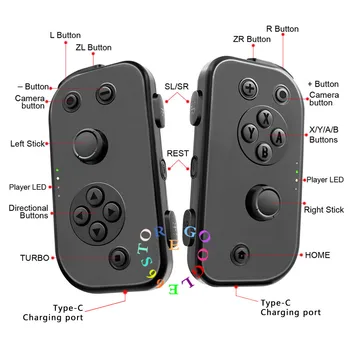 Wireless Bluetooth 400mAh Left and Right Game Controller Joy Joypad Gamepad for Nintend NS Switch Console with Type C Cable
Wireless Bluetooth 400mAh Left and Right Game Controller Joy Joypad Gamepad for Nintend NS Switch Console with Type C Cable