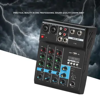 Professional 4 Channel Bluetooth Mixer Audio Console DJ USB Live Stage Console KTV Mixing US Plug Karaoke For Home Z5R5
Professional 4 Channel Bluetooth Mixer Audio Console DJ USB Live Stage Console KTV Mixing US Plug Karaoke For Home Z5R5