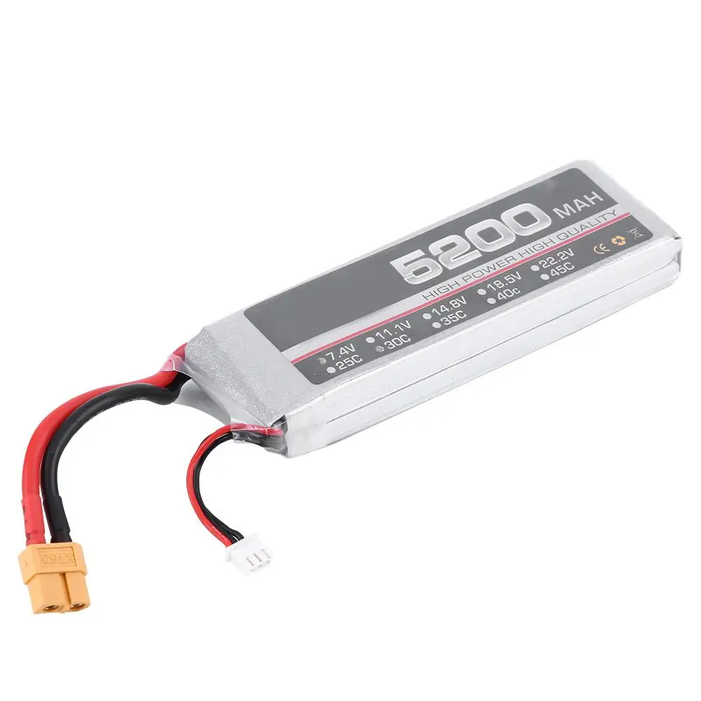 Hot RC LiPo Battery 5200mAh 2S 7.4V 30C Rechargeable LiPo Battery with XT60 Plug for RC Model Long-lasting and stable endurance
Hot RC LiPo Battery 5200mAh 2S 7.4V 30C Rechargeable LiPo Battery with XT60 Plug for RC Model Long-lasting and stable endurance