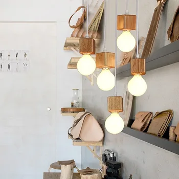 Nordic E27 Wood Bedroom Pendant Light Simple Living Room Dining Room Decorative LED Lamp Kitchen Hanging Lamps XiaoFan
Nordic E27 Wood Bedroom Pendant Light Simple Living Room Dining Room Decorative LED Lamp Kitchen Hanging Lamps XiaoFan