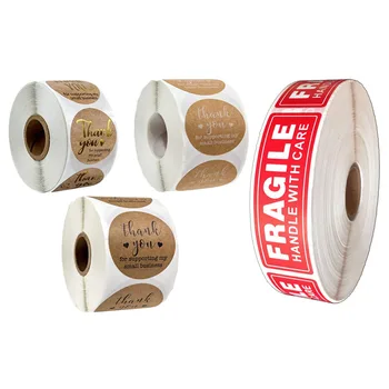 1500Pcs Thank You for Supporting My Business Kraft Stickers & 500Pcs Fragile Stickers - Fragile Handle 
1500Pcs Thank You for Supporting My Business Kraft Stickers & 500Pcs Fragile Stickers - Fragile Handle