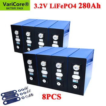 8PCS VariCore 3.2V 280Ah lifepo4 battery DIY 12V 280AH Rechargeable battery pack for Electric car RV Solar Energy storage system
8PCS VariCore 3.2V 280Ah lifepo4 battery DIY 12V 280AH Rechargeable battery pack for Electric car RV Solar Energy storage system