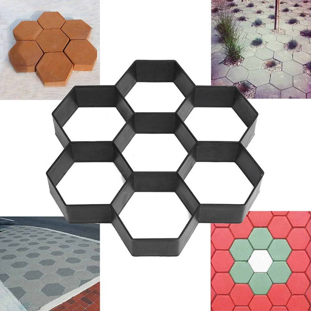 Garden Walk Pavement Mold DIY Manually Paving Cement Brick Stone Road Concrete Molds Path Maker Reusable DIY Manually Paving Garden Walk Pavement Mold DIY Manually Paving Cement Brick Stone Road Concrete Molds Path Maker Reusable DIY Manually Paving