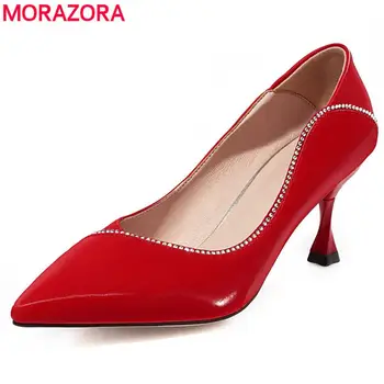 MORAZORA 2020 New spring summer shoes woman high heels party wedding shoes female pointed toe ladies shoes red black apricot
MORAZORA 2020 New spring summer shoes woman high heels party wedding shoes female pointed toe ladies shoes red black apricot
