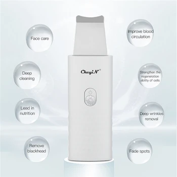 24000 times/min Ultrasonic Vibration Skin Scrubber Face Cleaning Remover Device Facial Pore Cleaner Peeling Face Lifting Machine
24000 times/min Ultrasonic Vibration Skin Scrubber Face Cleaning Remover Device Facial Pore Cleaner Peeling Face Lifting Machine