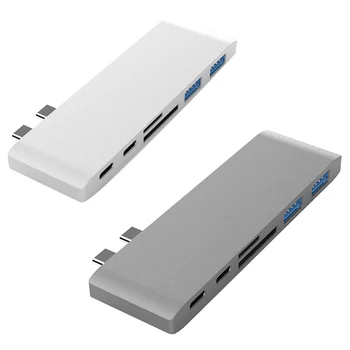 Dual Type-C USB for Pro Laptop Docking Stations to HDMI TF SD Card Reader HUB Docking Station 4K Support 2018 Mac Air
Dual Type-C USB for Pro Laptop Docking Stations to HDMI TF SD Card Reader HUB Docking Station 4K Support 2018 Mac Air