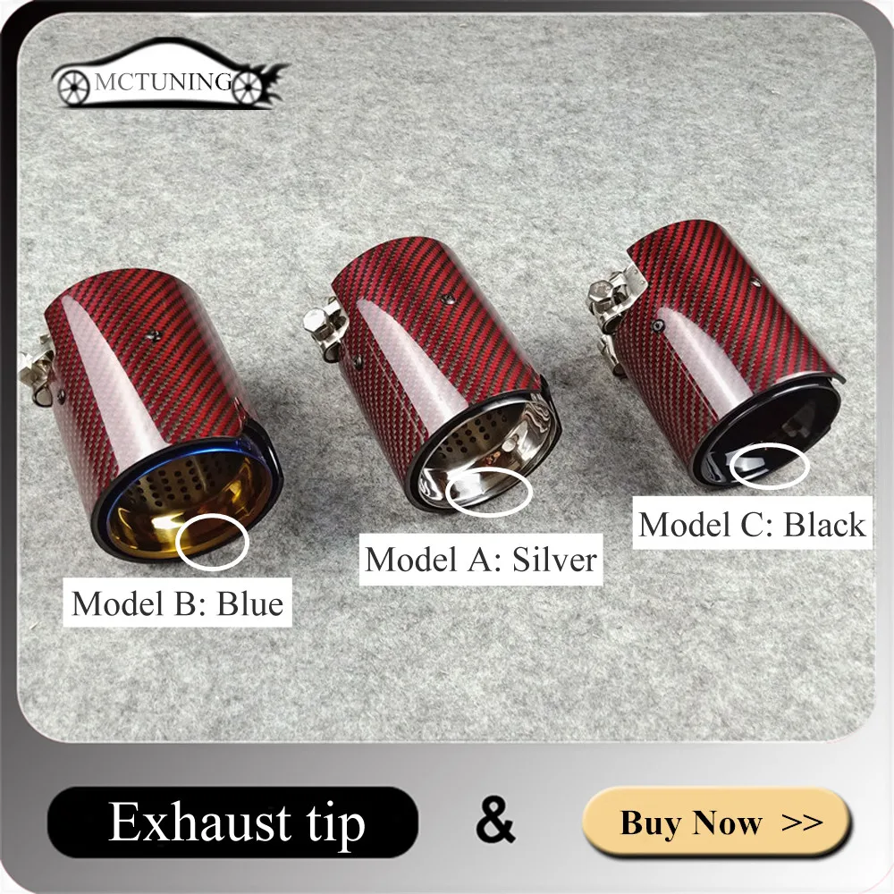 1 Pcs Red Carbon Fiber Exhaust Pipe For BMW F87 M2 F80 M3 F82 F83 M4 Inlet 70MM OUT 92MM Muffler Tips Rear Nozzles Tails Throat
1 Pcs Red Carbon Fiber Exhaust Pipe For BMW F87 M2 F80 M3 F82 F83 M4 Inlet 70MM OUT 92MM Muffler Tips Rear Nozzles Tails Throat