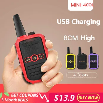 4 Colors Mini Wireless Walkie Talkie wihth 16 Channels High Power Intercom Outdoor Handheld 3-5KM For Hunting Radio Portable
4 Colors Mini Wireless Walkie Talkie wihth 16 Channels High Power Intercom Outdoor Handheld 3-5KM For Hunting Radio Portable